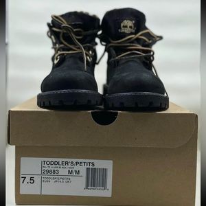 Little Girls Roll Top Timberland Boots